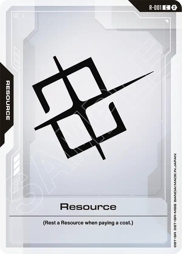 Resource R-001 C Gundam card