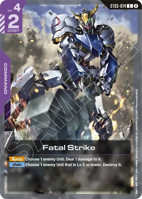 Fatal Strike ST05-014 C Gundam card