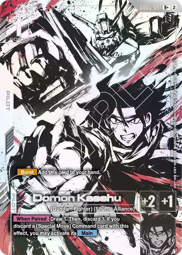 Domon Kasshu GD05-097 R+ Gundam card
