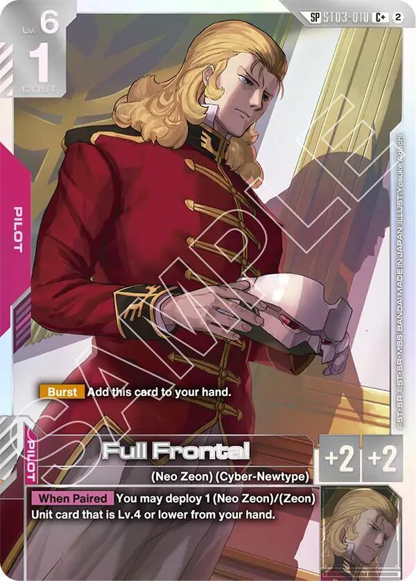 Full Frontal ST03-010 C+ Gundam card