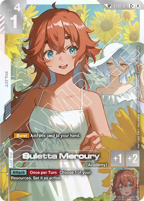Suletta Mercury ST01-011 C+ Gundam card