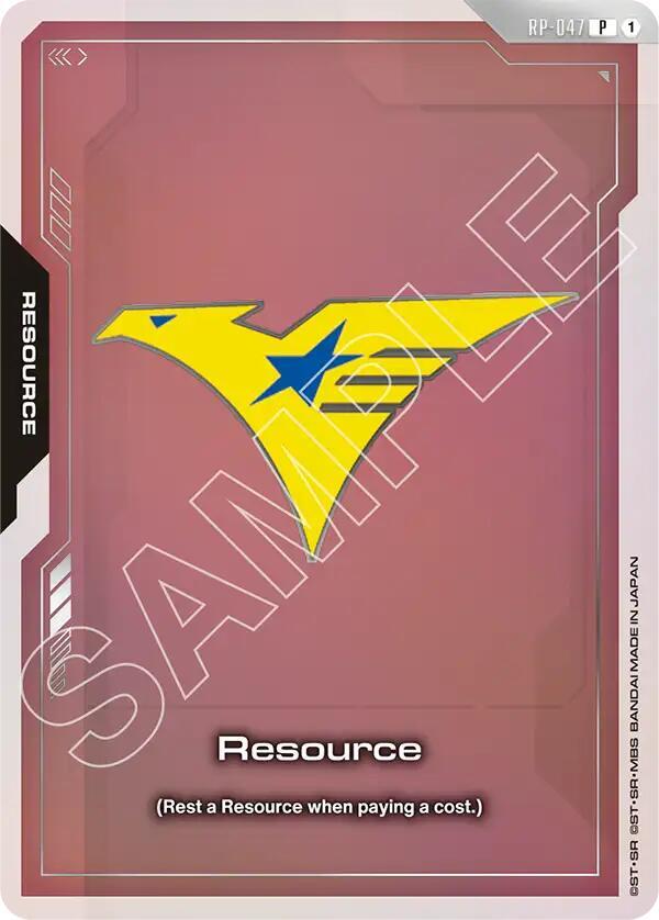 Resource (EVX07 Resource Set) RP-047 Gundam card