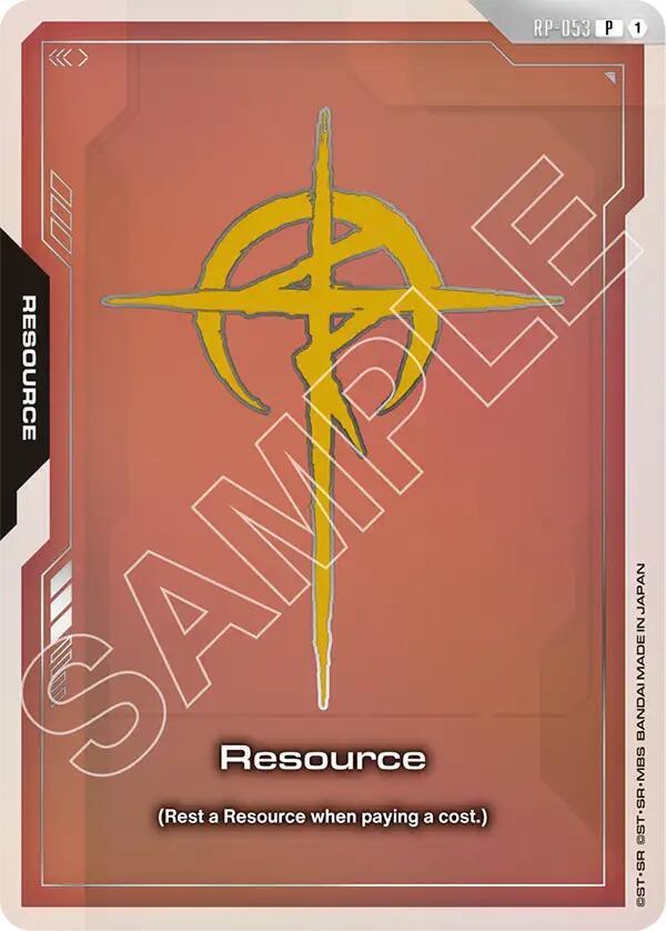 Resource (EVX07 Resource Set) RP-053 Gundam card