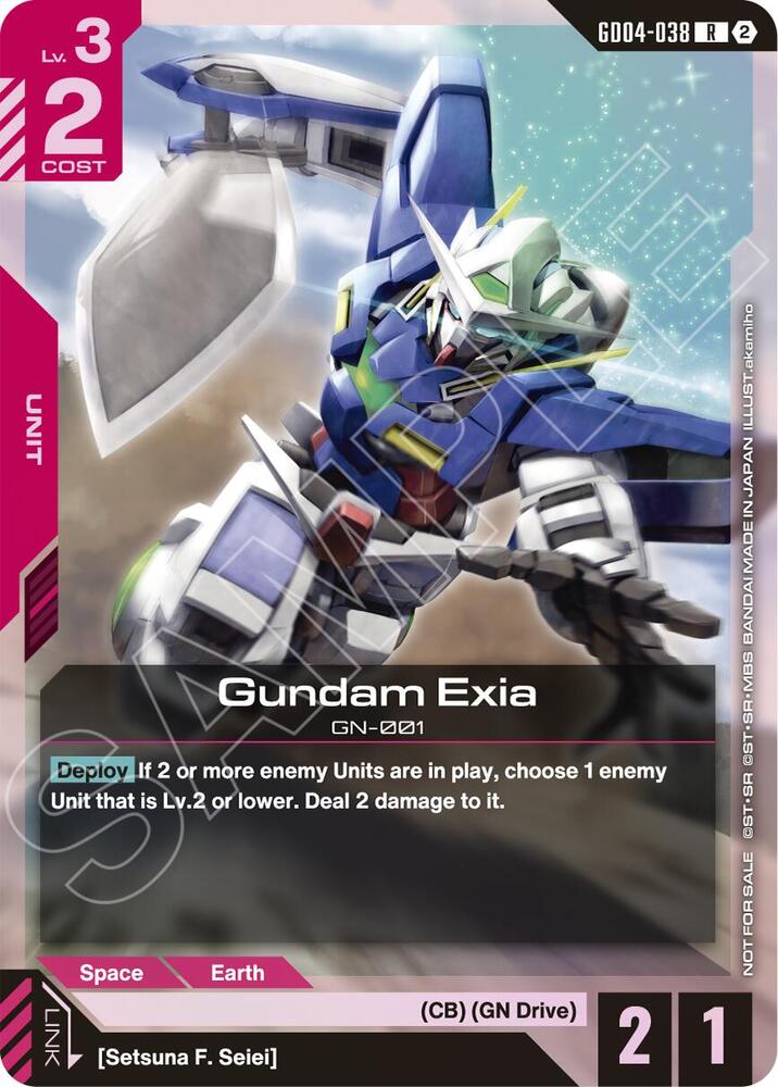 Gundam Exia GD04-038 R Gundam card