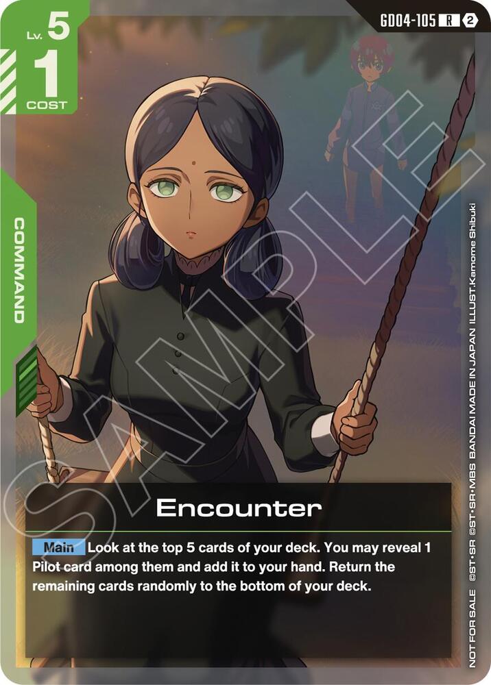 Encounter GD04-105 R Gundam card