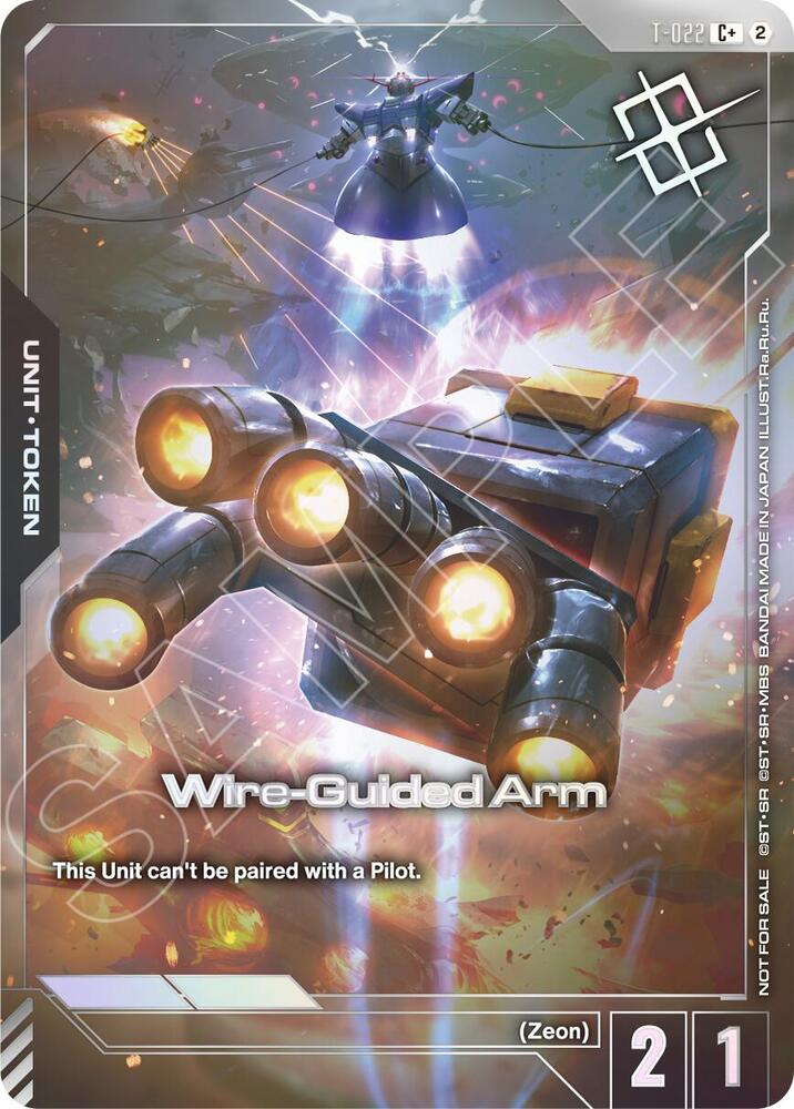 Wire-Guided Arm Token T-022 C Gundam card