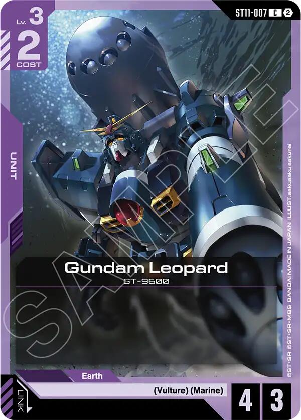 Gundam Leopard ST11-007 Gundam card