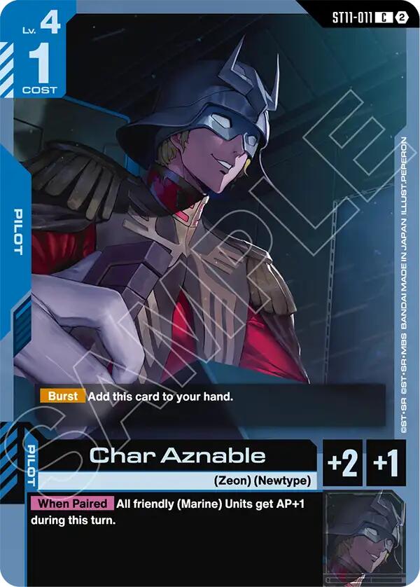Char Aznable ST11-011 Gundam card