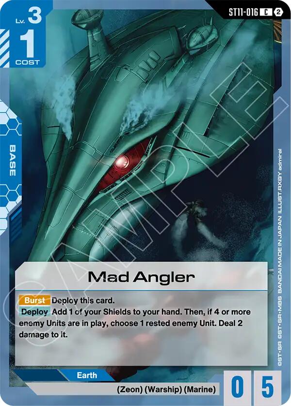 Mad Angler ST11-016 Gundam card