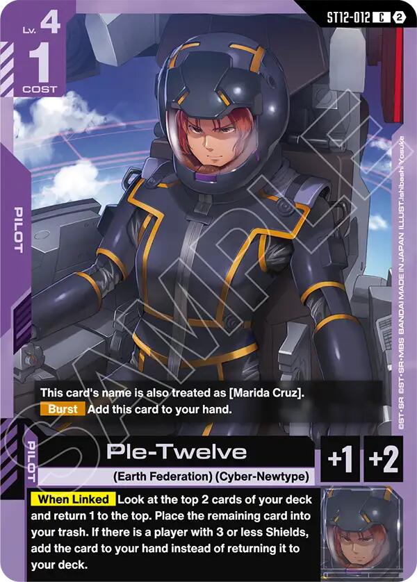 Ple-Twelve ST12-012 Gundam card