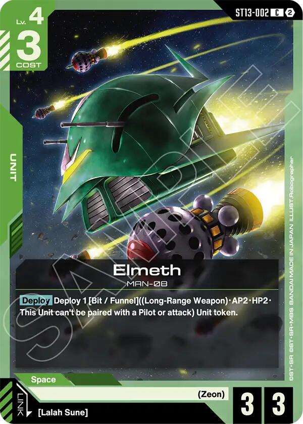 Elmeth ST13-002 Gundam card