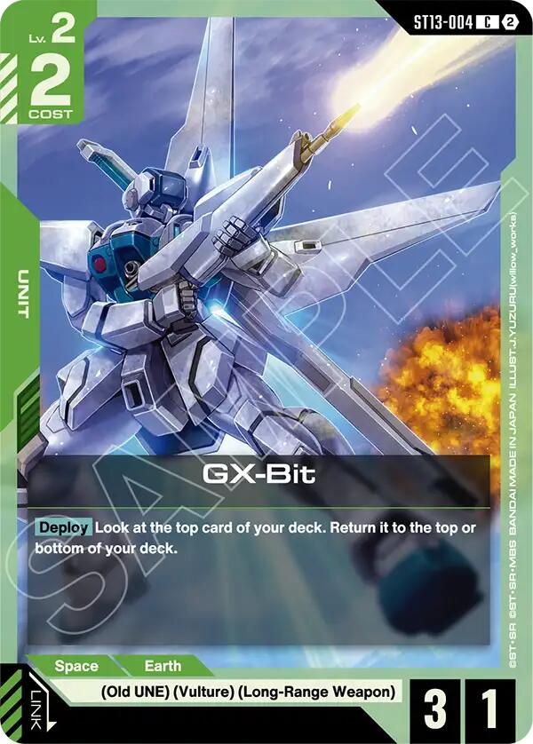 GX-Bit ST13-004 Gundam card