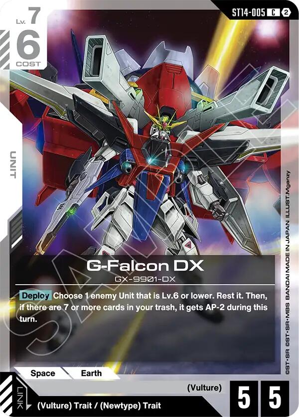 G-Falcon DX ST14-005 Gundam card