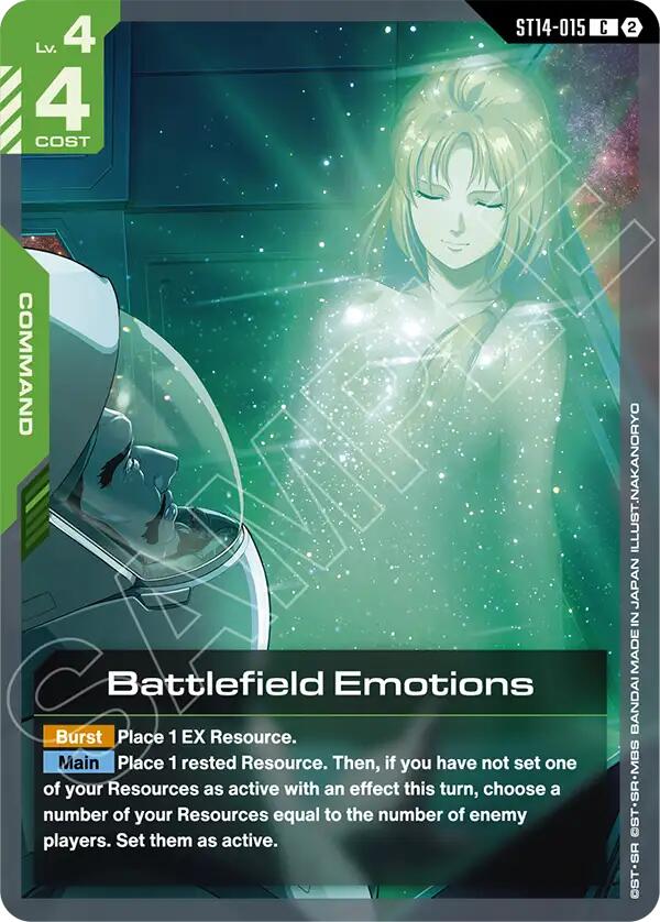 Battlefield Emotions ST14-015 Gundam card