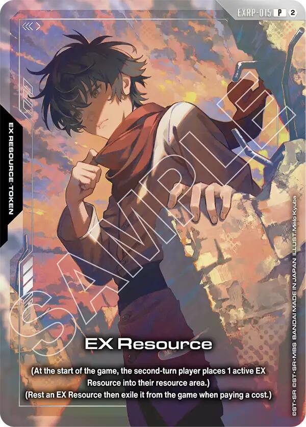 EX Resource (Playmat & Card Set - Mobile Suit Gundam 00) EXRP-015 Gundam card