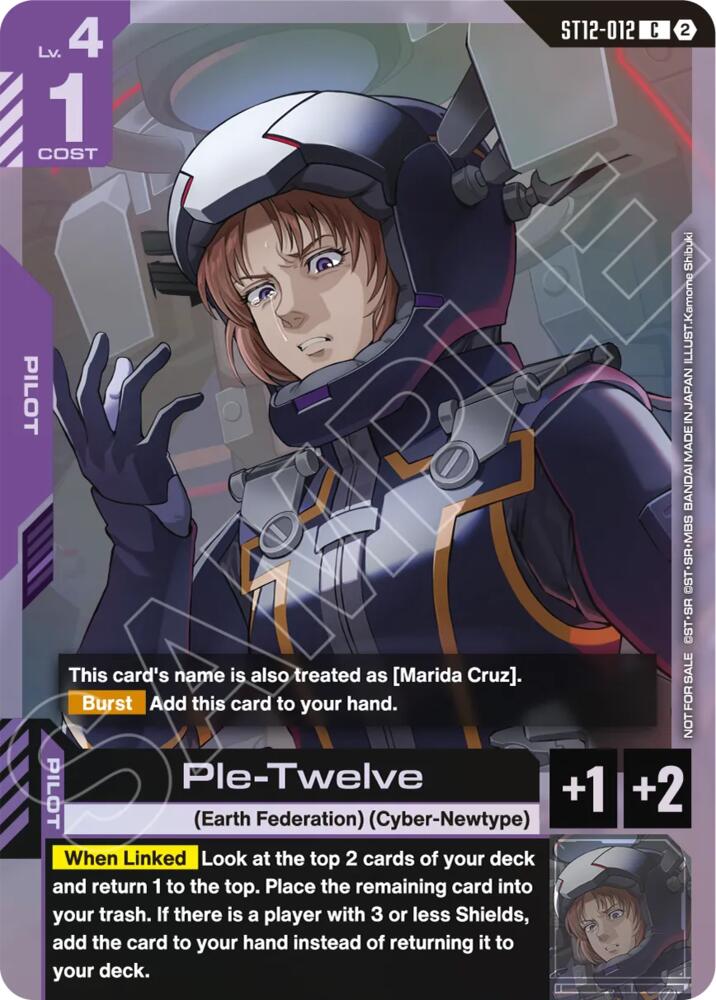 Ple-Twelve ST12-012 C Gundam card