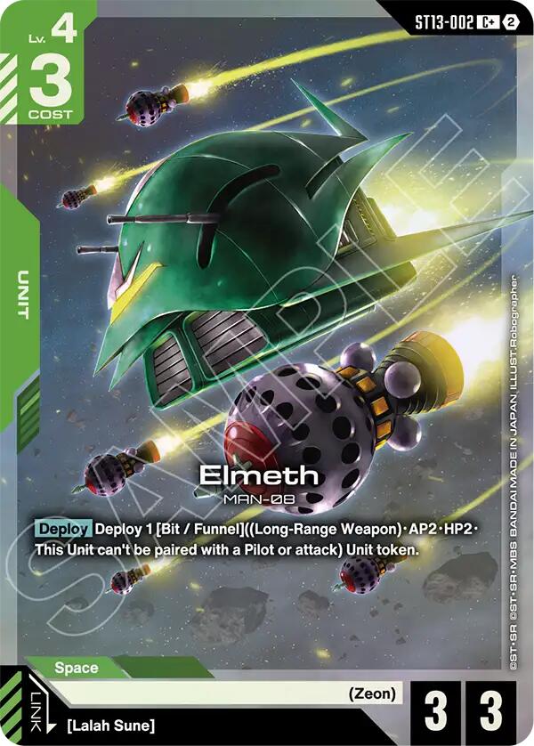 Elmeth ST13-002 C+ Gundam card