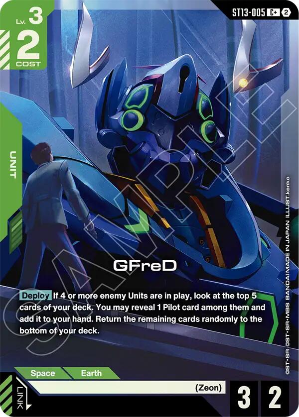 GFreD ST13-005 C+ Gundam card