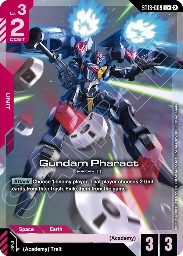 Gundam Pharact C+ ST13-009 Gundam card