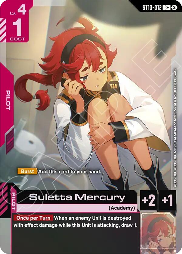 Suletta Mercury C+ ST13-012 Gundam card