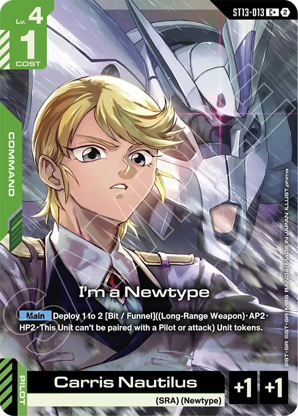 I'm a Newtype ST13-013 C+ Gundam card