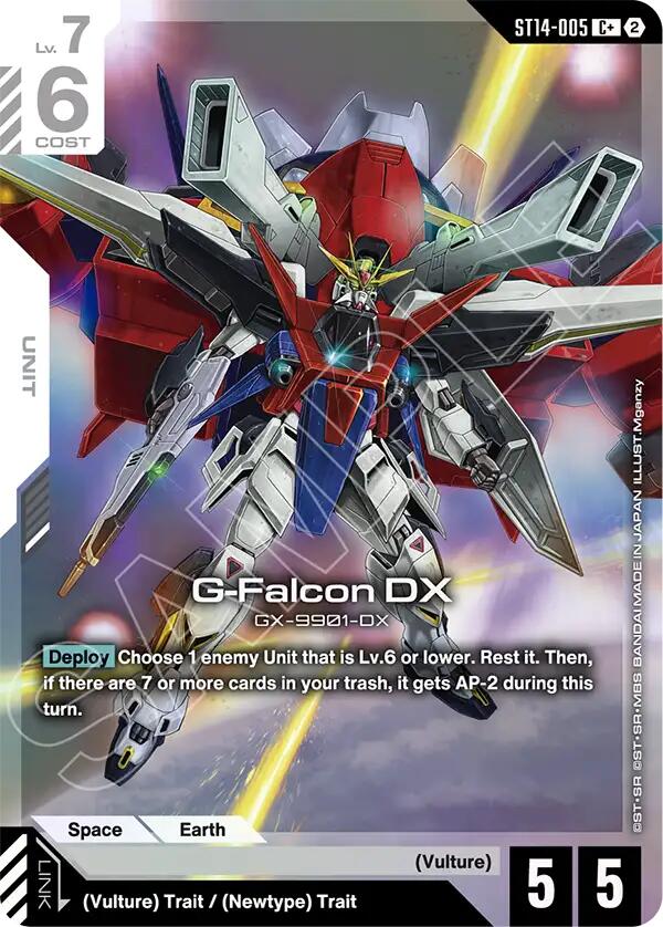 G-Falcon DX C+ ST14-005 Gundam card