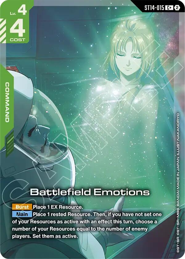 Battlefield Emotions C+ ST14-015 Gundam card