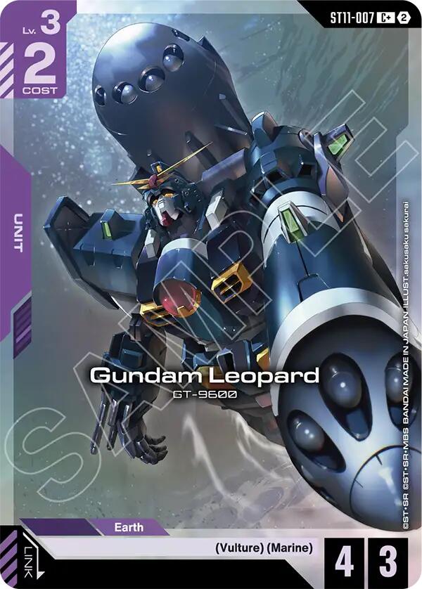 Gundam Leopard C+ ST11-007 Gundam card