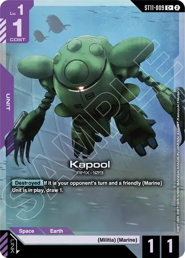 Kapool C+ ST11-009 Gundam card