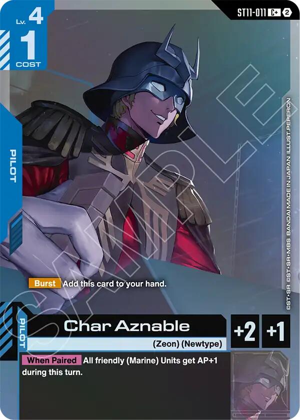 Char Aznable C+ ST11-011 Gundam card