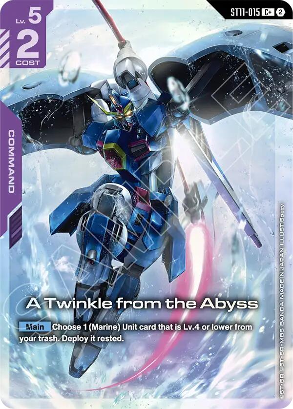 A Twinkle from the Abyss ST11-015 C+ Gundam card