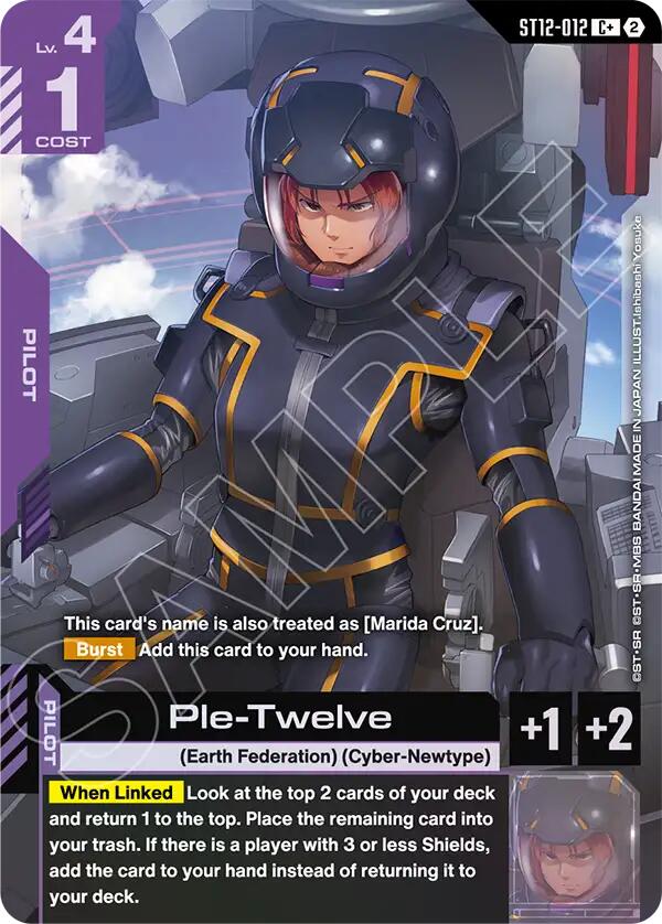 Ple-Twelve C+ ST12-012 Gundam card