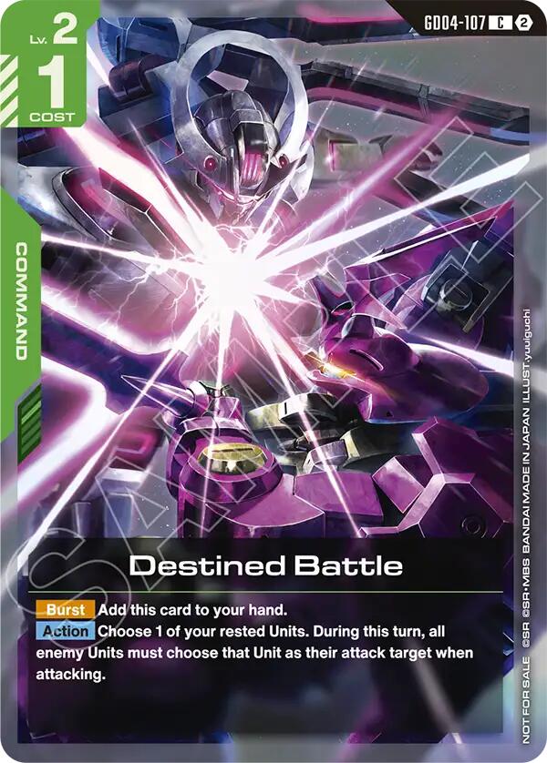 Destined Battle GD04-107 C Gundam card