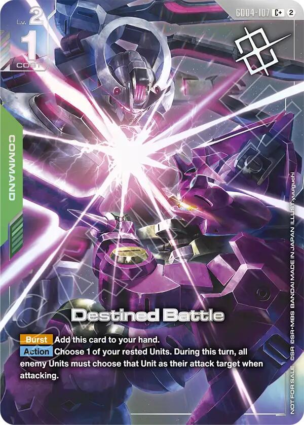 Destined Battle GD04-107 C+ Gundam card