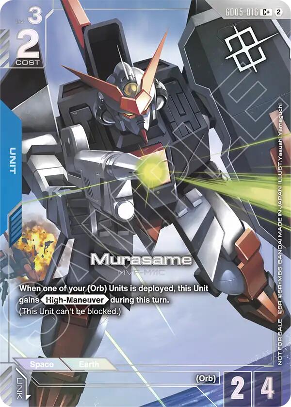 Murasame GD05-016 C+ Gundam card