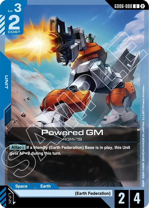 Powered GM GD06-008 Gundam card