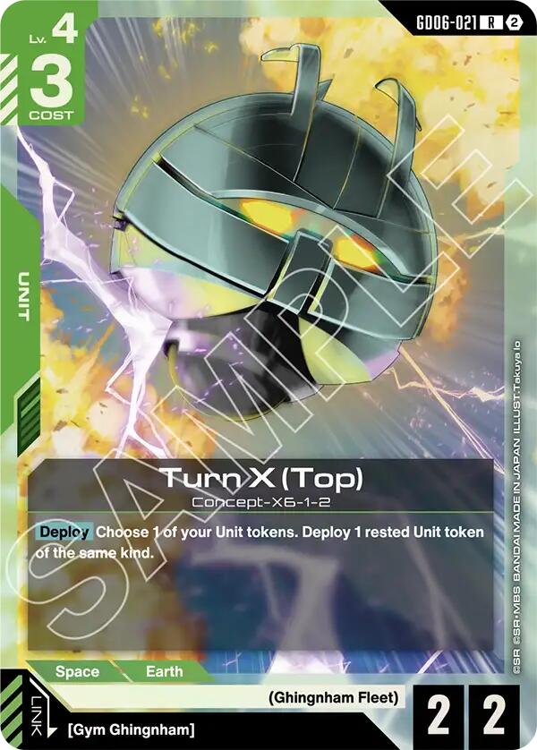Turn X (Top) GD06-021 Gundam card