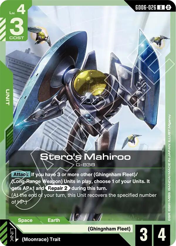 Stero's Mahiroo GD06-026 Gundam card