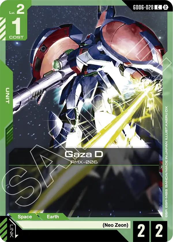 Gaza D GD06-028 Gundam card