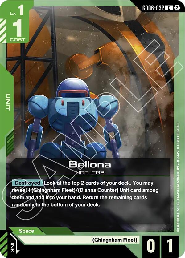 Bellona GD06-032 Gundam card