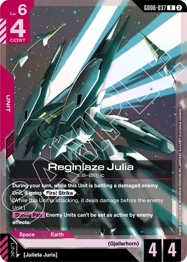 Reginlaze Julia GD06-037 Gundam card
