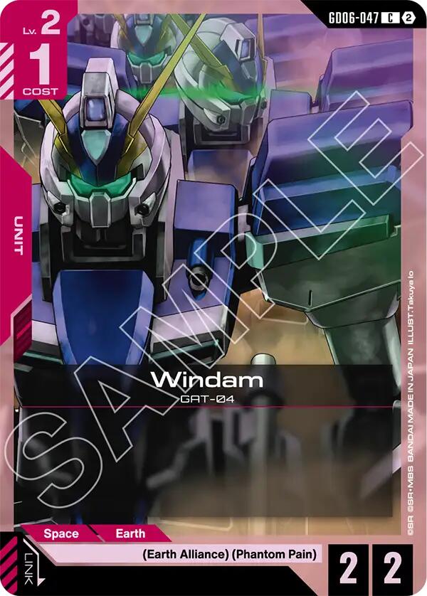 Windam GD06-047 Gundam card