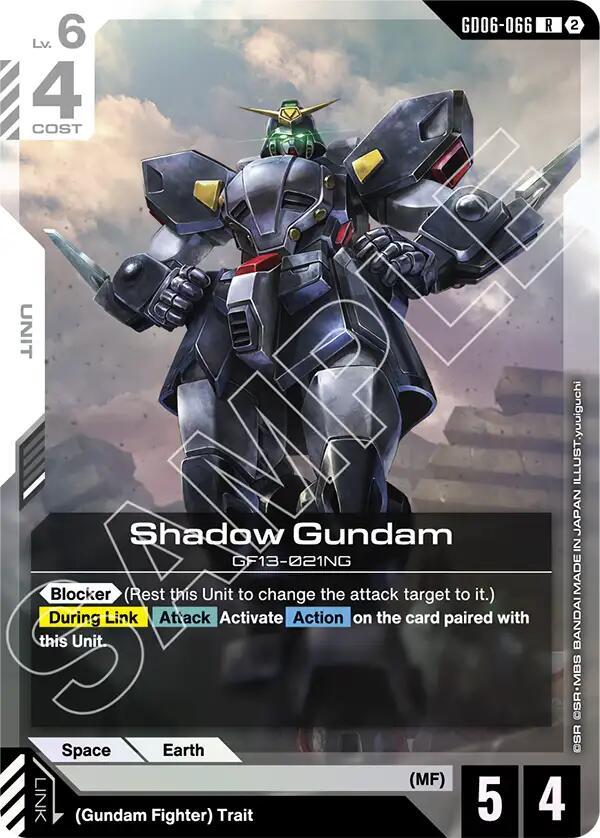 Shadow Gundam GD06-066 Gundam card