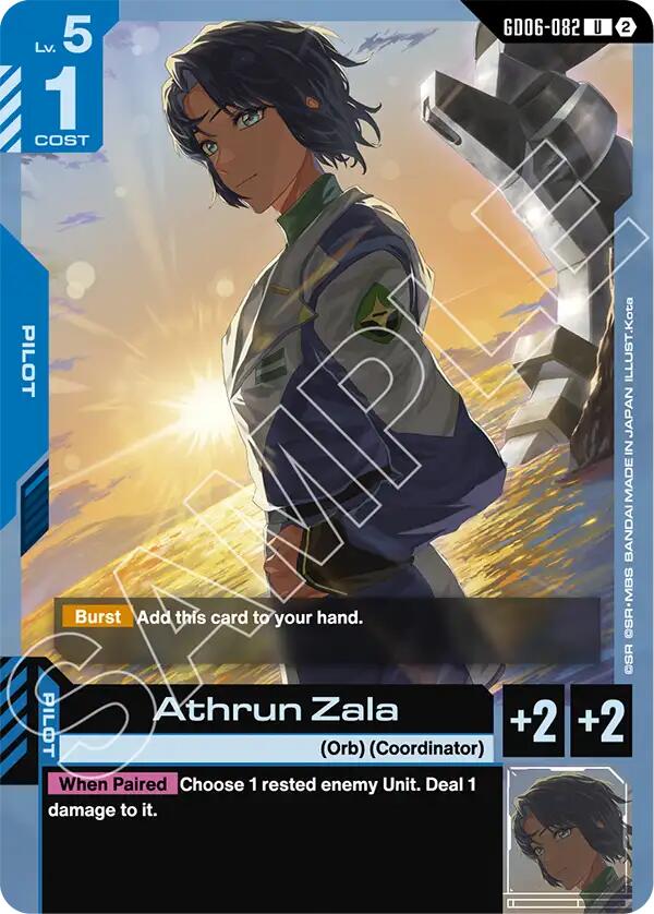 Athrun Zala GD06-082 Gundam card