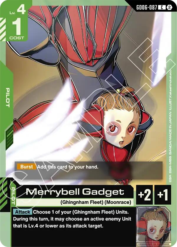 Merrybell Gadget GD06-087 Gundam card