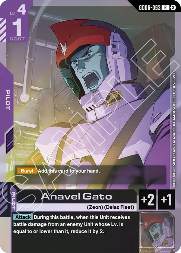 Anavel Gato GD06-093 Gundam card
