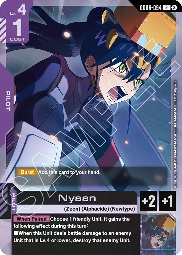 Nyaan GD06-094 Gundam card
