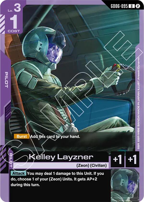 Kelley Layzner GD06-095 Gundam card