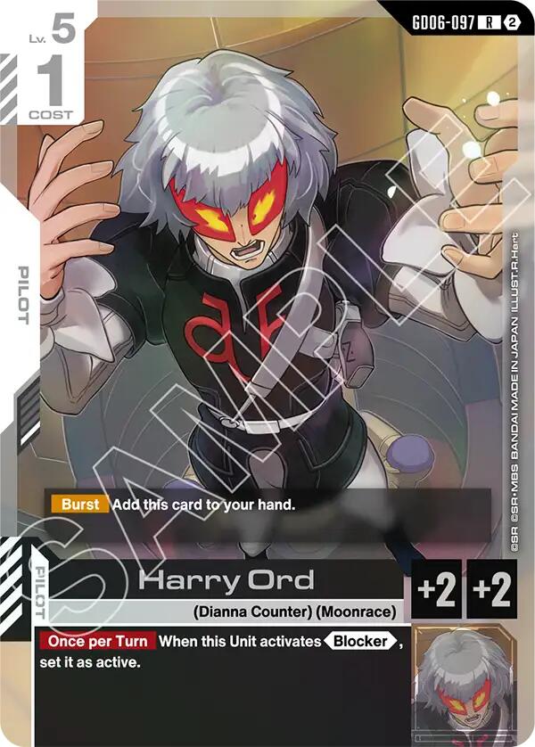 Harry Ord GD06-097 Gundam card
