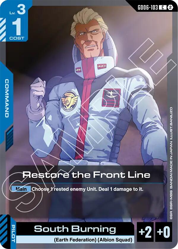 Restore the Front Line GD06-103 Gundam card